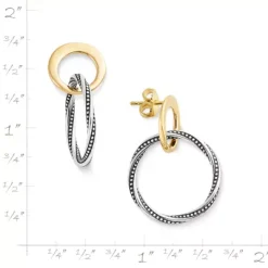 Connected Circles Drop Earrings -James Charm Sales EP 1898 262777 rul