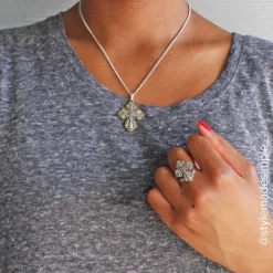 La Vida Nueva Cross Pendant -James Charm Sales LaVidaNueva col IGC