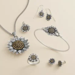 Wild Sunflower Pendant -James Charm Sales WildSunflower col 1